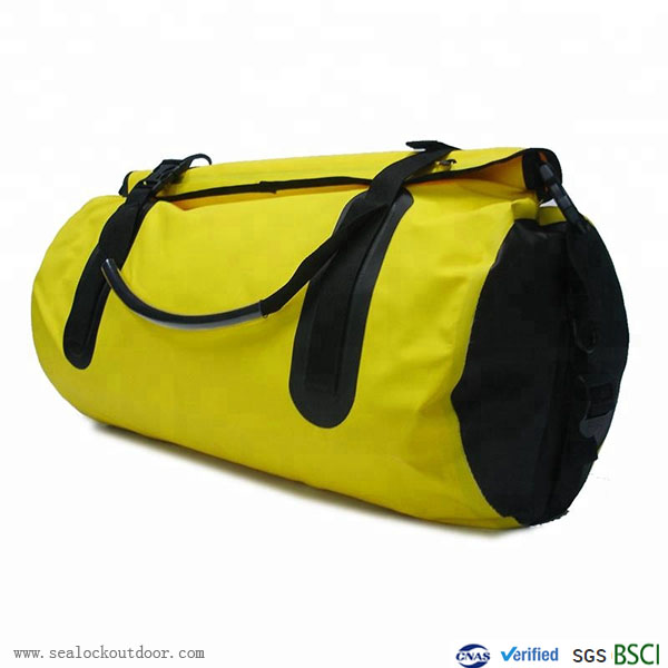 Kuning Kalis air Duffel Beg Dengan PVC500D