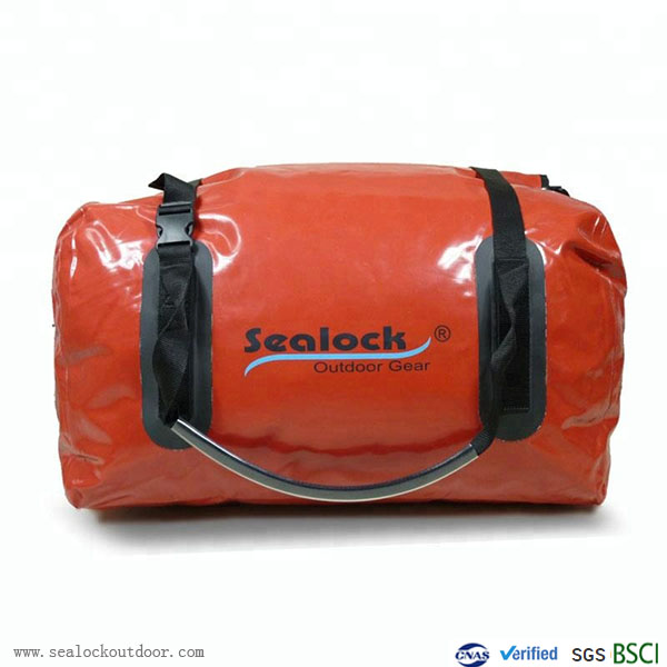 80Liter Kalis air Duffel Beg Dengan Merah Pvc